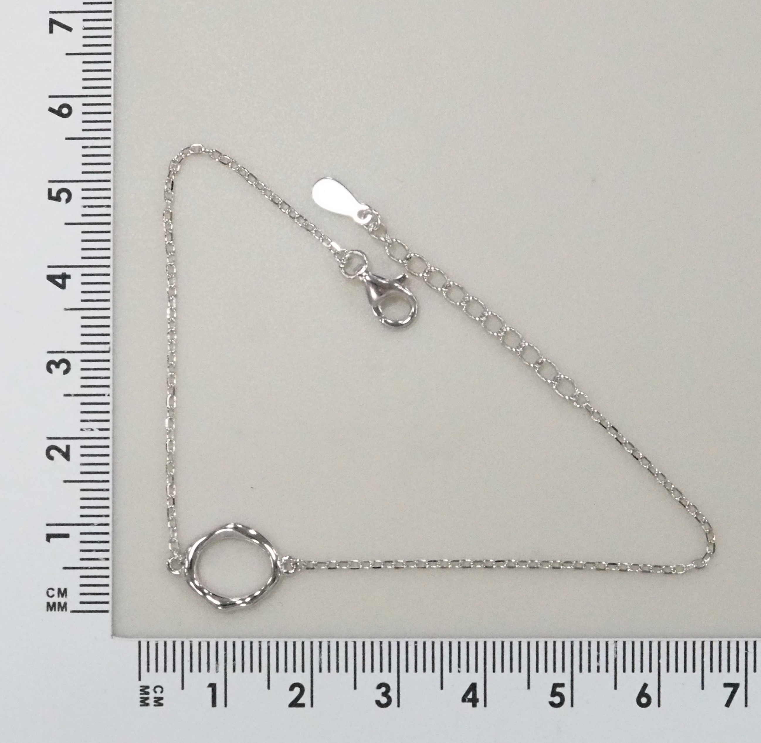 Серебряный браслет 925 пробы; плетение Якорное;